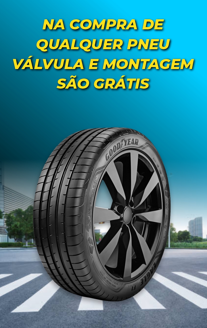 Pneus RJ - Válvula e montagem grátis